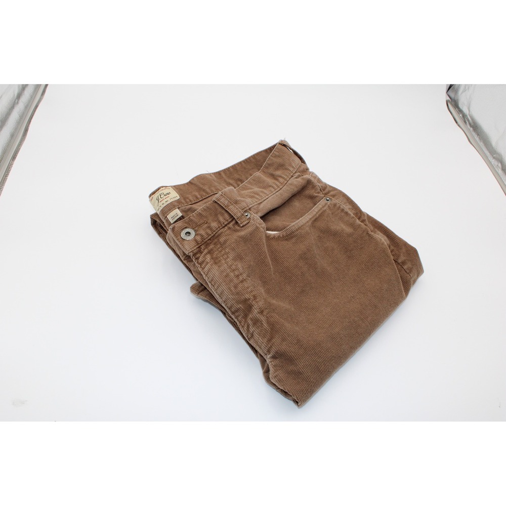 Dark Academia Preppy Slim Fit Corduroy Pants Brown 34x34 G7128 ReImagined